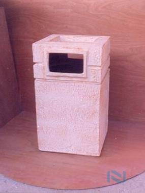 Basurero Cenicero de Fibra de Vidrio