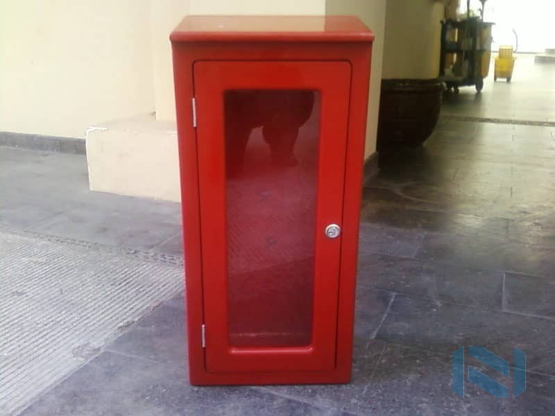 Gabinete Soporte Extinguidor Color Rojo